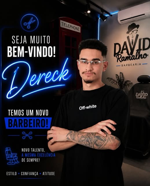 Dereck, novo barbeiro da equipe