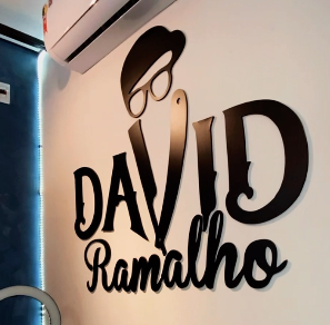 Logotipo da Barbearia David Ramalho
